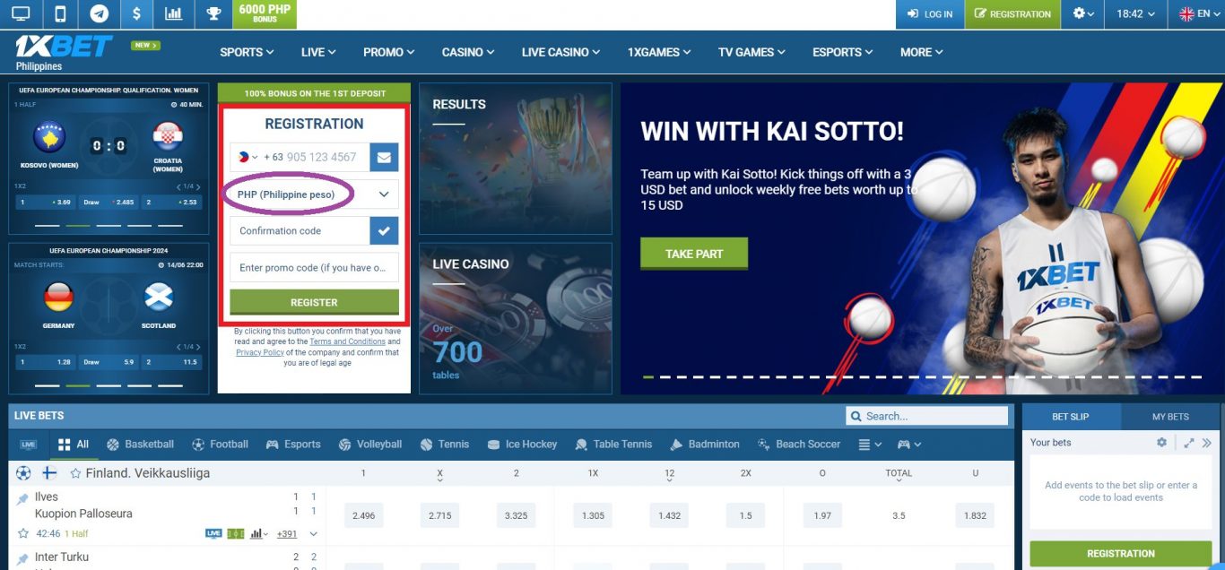 1xBet Sports Betting